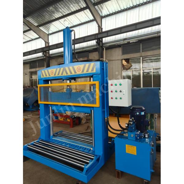 Fully Automatic Rubber Cutting Machine Vertical Rubber Bale Cutter 80KN