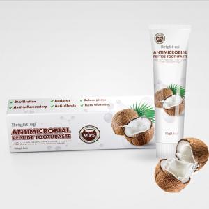 Cheap Customized Herbal Teeth Whitening Toothpastes 90% Natural Organic Coconut Oil for sale
