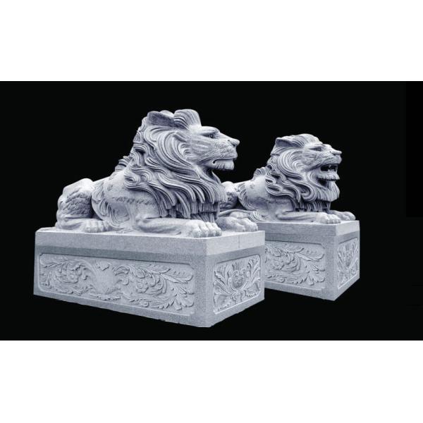 European style granite lion head sculpture