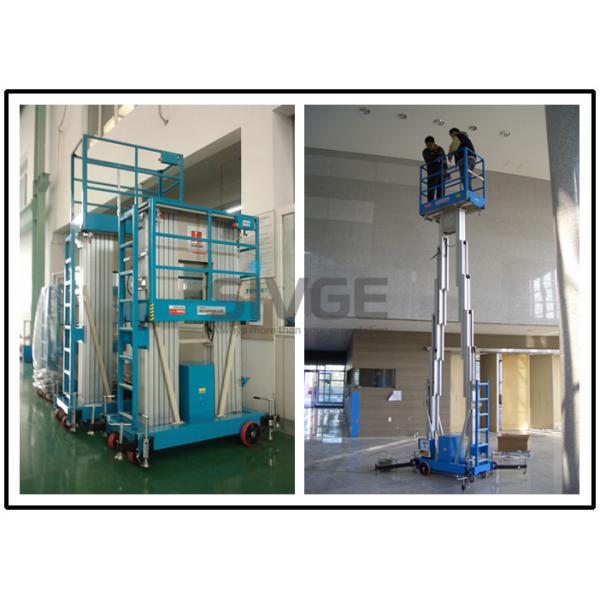 Two Person Mobile Elevating Work Platform 10 Meter Platform Height For Factories