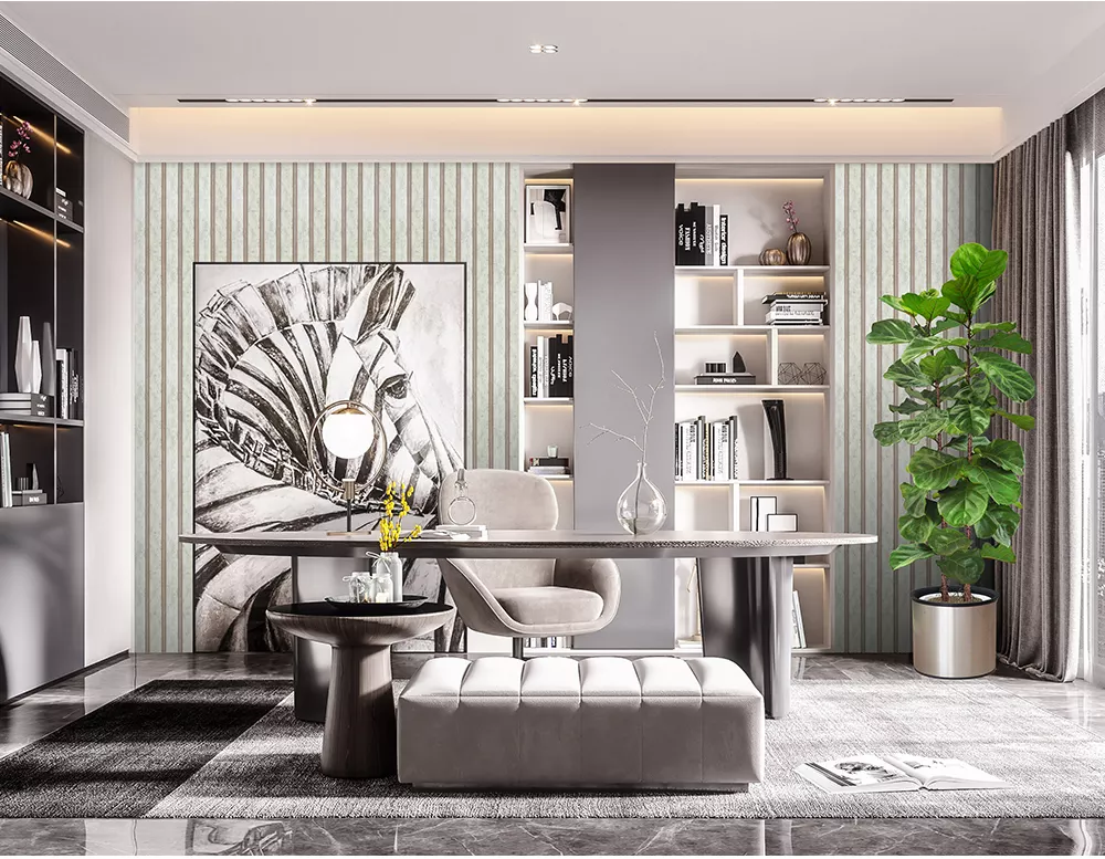 Interior WPC Decorative Wall Panels Easy Install Modern Design Hotel Office