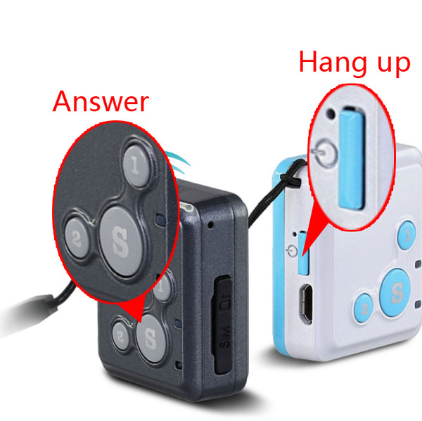 V16 Mini GSM GPS Tracker+Child Kids Elderly SOS Button Alarm Transmitter W/ Inbuilt Microphone & Speaker for 2-Way Talk