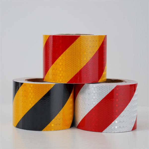Wholesale Honeycomb Striped Crystal Lattice Prismatic Reflective Marking Tape For Traffic Control