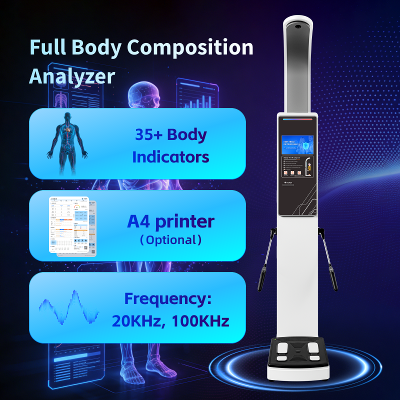 Smart Height Weight 3D Body Composition Analyzer Scale High Accuracy Commercial Use AI Technology