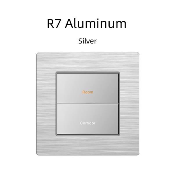 UK Standard Wall Switch RS485 86mm Rectangle Modular Push Button