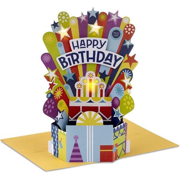 Customized Logo Musical and Illuminated 3D Birthday Cards OEM/ODM Accepted