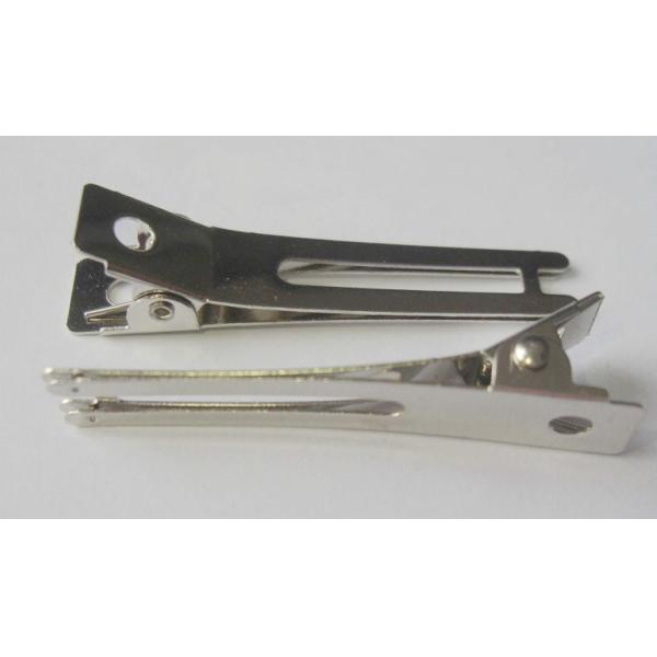 Cheap double pronge hair clip/metal double pronge hair clip manufactur