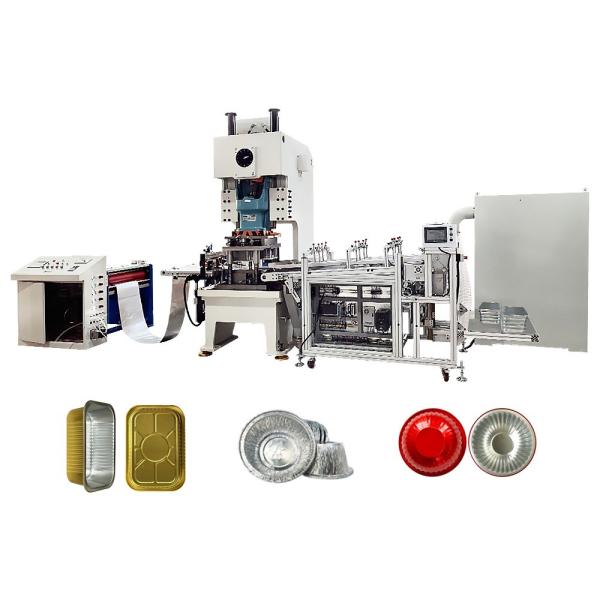 11KW High Safety Level Automatic Aluminum Foil Container Making Machine for Food Tray