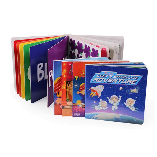 Degradable Childrens Book Printing Size 175 * 175 * 7mm 350g White Card Material