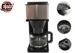 Stylish black home integrated 1250ml / 8-10cups grinding and cooking drip coffee