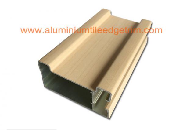Quality Different Design Aluminium Door Profiles Wood Grain /  Mill Finish 1.4-4mm Thickness wholesale