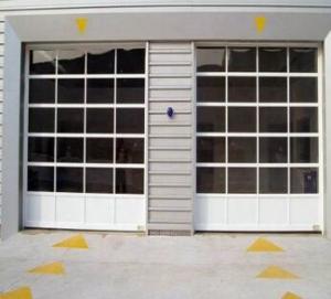 China Powder Coated Aluminum Overhead Door transparent Aluminum Sectional Door Full View Aluminum Garage Doors on sale