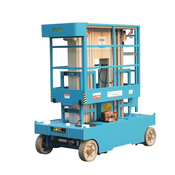 10m Height 300kg 24V Battery Aerial Work Platform