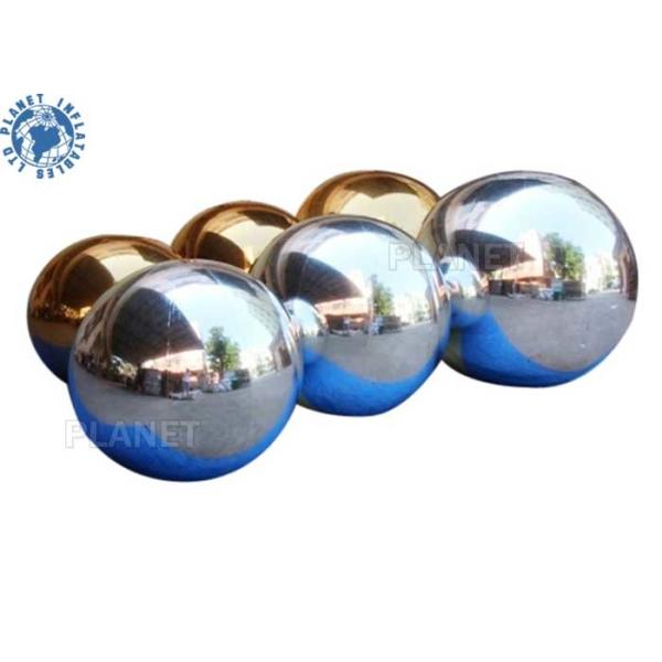 Airtight Double Layer Disco 8m Inflatable Chrome Ball