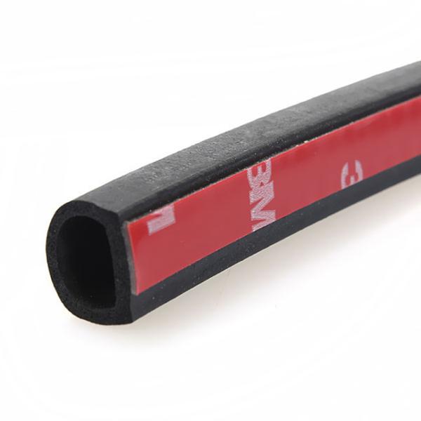 Trunks Must-Have Closed Cell Sponge D Profile Soundproof Car Door Seal with Adhesive Tape