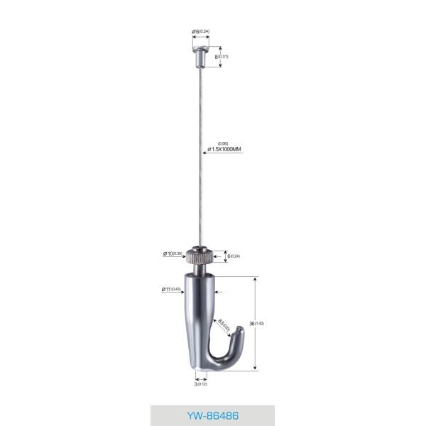 Stainless Steel Cable Gripper Art Hanging System Adjustable Height 50 Lbs Weight Capacity