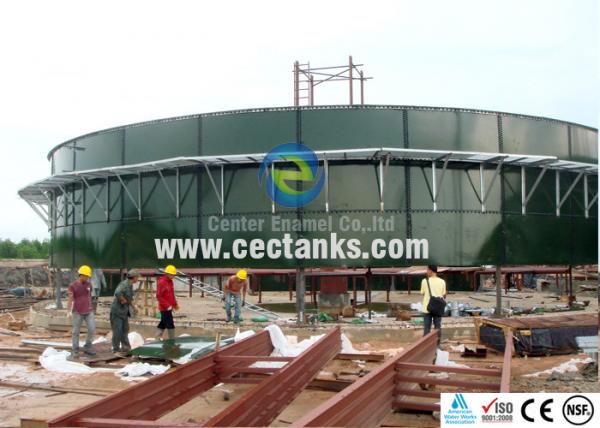 Quality Glass Lined Steel Tanks / Above Ground Water Storage Tanks AWWA D103 / EN ISO28765 wholesale