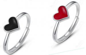 China Korean Fashion 925 Silver Love Ring on sale