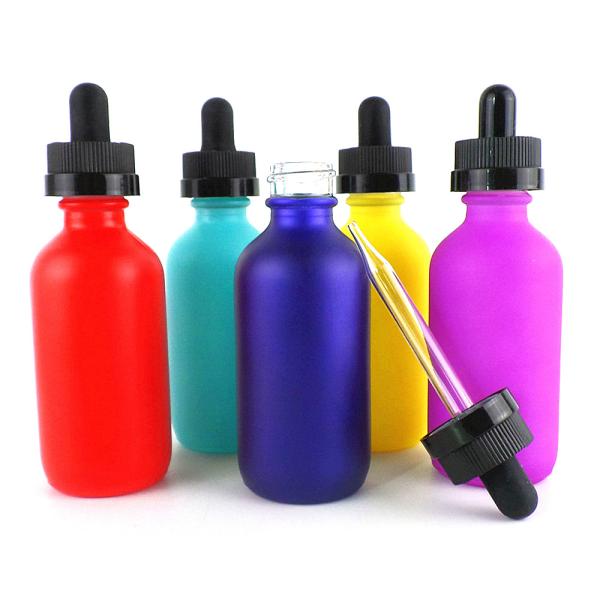 Custom Printed Colored 30ml Glass Dropper Bottles Luxury Cosmetic Packaging