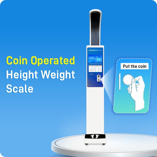 Coin Operated Scales Height Weight Vending Machine for Pharmacy