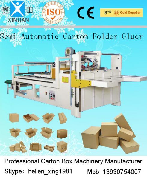Quality Alloy Siemens Electric Corrugated Carton Folding Machine 4kw With 5300mm Length wholesale