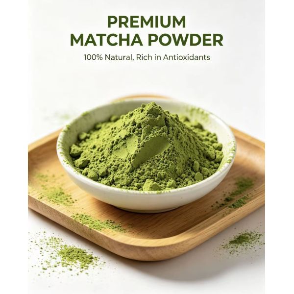 Pure Matcha Powder with Fine Powder Texture and Umami Flavor for 24 Months Shelf Life