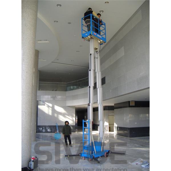 12 M Aluminum Alloy Double Mast Man lift Aerial Work Platform aerial platform lift
