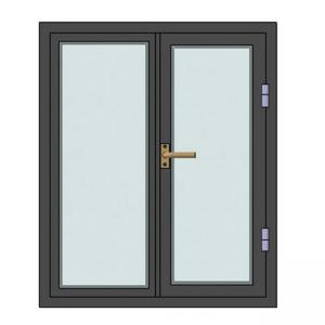 Cheap ISO3834 Toughened Glazed Glass Fire Rated Door Fireproof for sale