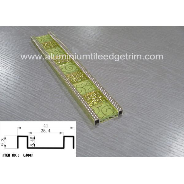 Aluminium Alloy Mosaic Border Tiles Sheets Brushed Surface Easy Installation