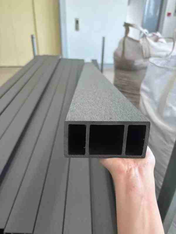50*100mm Dark Ebony 1st Gen outdoor WPC Timber Tube