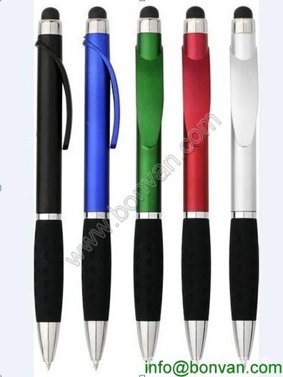 silver body colored grip retractable plastic ball pen,popular promotional gift ball pen