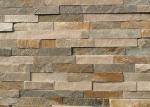 Yellow And Gray Slate Culture Stone Veneer For Flast Wall Cladding Decor