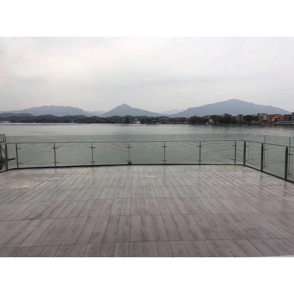 W45mm * H121mm Frameless Glass Balustrade Stainless Steel Railing Tubes