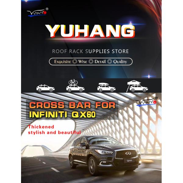 INFINITI QX60 B074 Car Rack Cross Bars For Flush Mount Rails 120 * 18 * 18cm Size