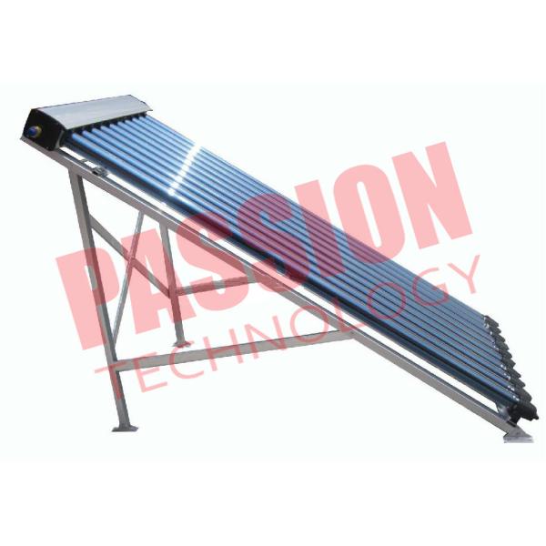 Glass Wool Heat Pipe Solar Collector 24mm Copper Condenser Flat Roof