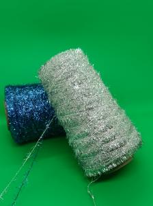 China Polyester Fancy Embroidery Yarn Crocheted With Metallic Pile on sale