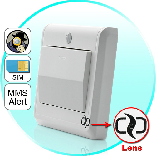 HD Spy Camera Light Switch with GSM Remote Control (Motion Detection, GSM MMS Video Alarm)