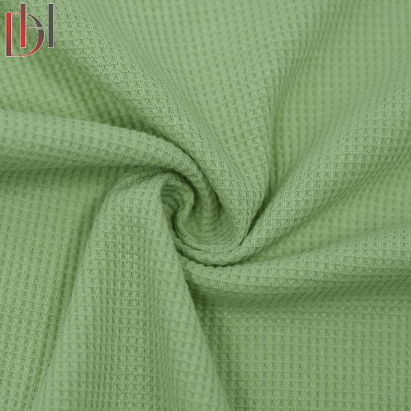 65% Polyester 35% Cotton Fabric Eco Friendly Breathable Stain Repellent Waffle Fabric