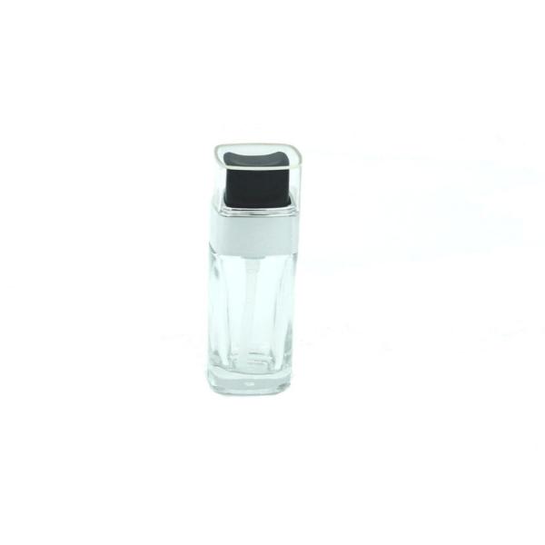 Square Unique Fashion Glass Lotion Bottles 30ml Lotion Pump Liquid Foundation
