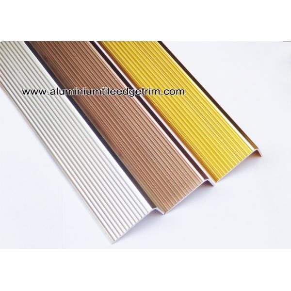Anti Slippery Aluminum Stair Nosing / Edging / Brace With 45mm X 20 mm
