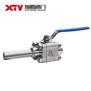 China Manual Forged Steel High Pressure Internal Thread Extended Butt Welded Ball Valve on sale