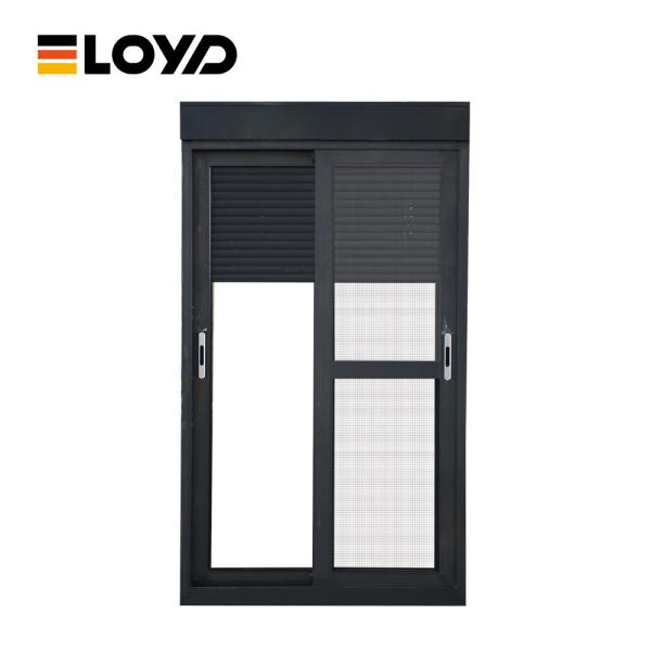 Modern Thermal Insulated Sliding Doors And Windows Anthracite Grey Black