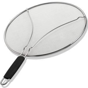 China Fine Mesh Stainless Steel Frying Pan Grease Kitchen Splatter Screen on sale