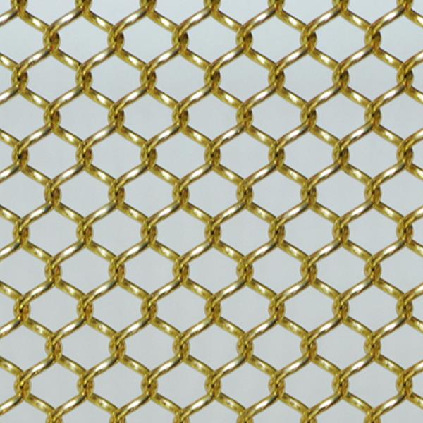 Flexible Anodized Oxidation Metal Coil Drapery Incombustible Woven Wire Curtain