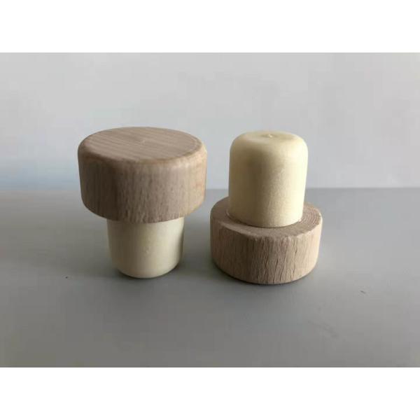 Customized Natural Beech Wooden Wine Cork Stopper/Wine Bottle CapWholesale wooden top synthetic wine bottle cork stopper
