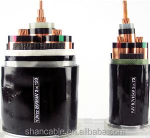 China XLPE Insulated Black PVC Power Cable Copper / Aluminum Conductor on sale