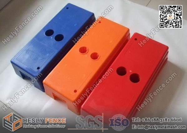Injection mould temporary fencing block