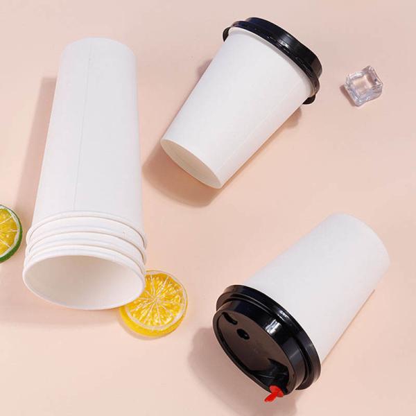 Customized Disposable Paper Cup Coffee Cup Single-layer Corrugated Wallpaper Coffee Cup With Lid