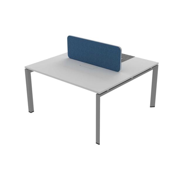 Melamine 2 Person Office Workstation ,  Small Office Desk Waterproof