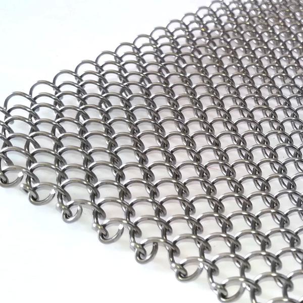 Incombustible Woven Metal Mesh Drapery For Window Decoration